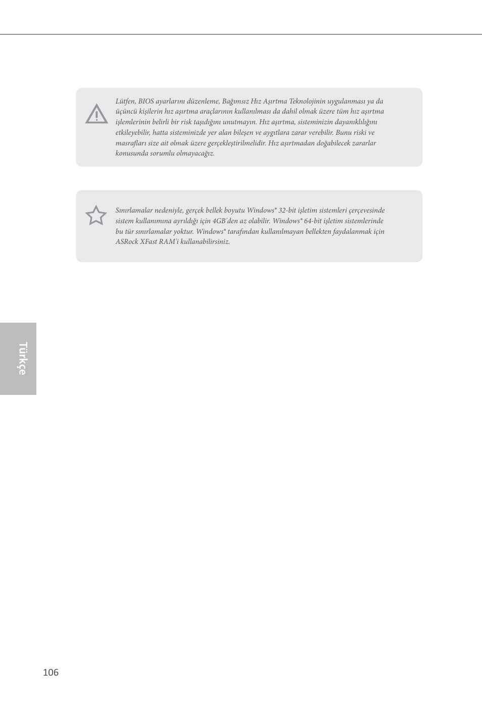 Türk çe | ASRock Z87M Extreme4 User Manual | Page 108 / 175