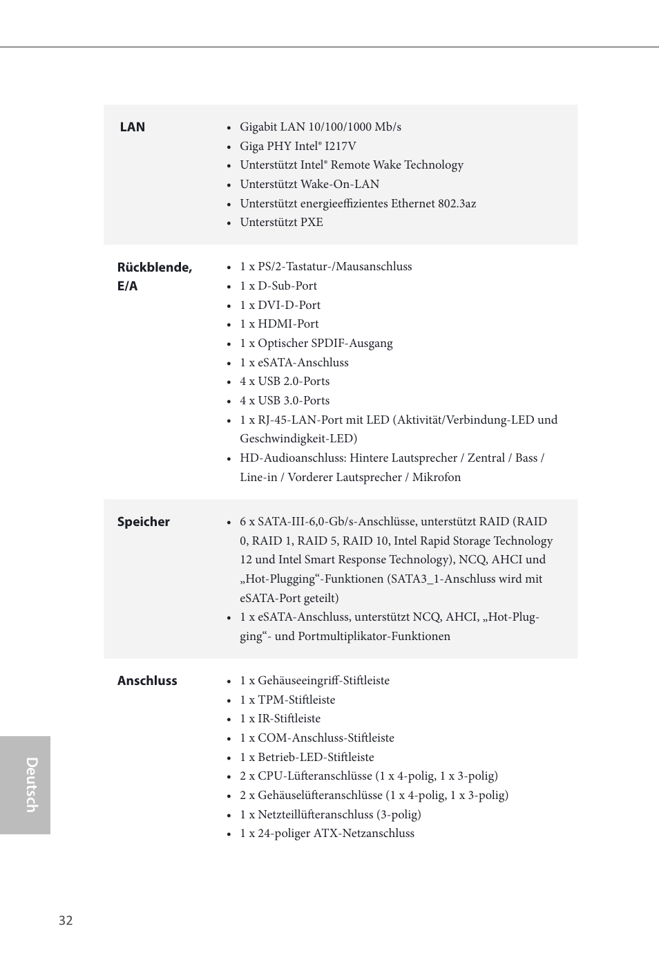 Deutsch | ASRock Z87M Extreme4 User Manual | Page 34 / 175