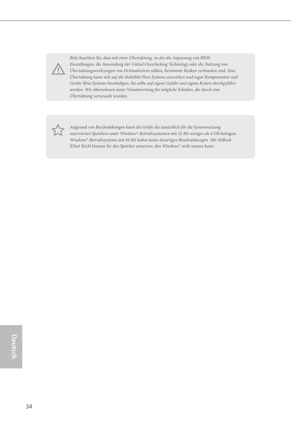 Deutsch | ASRock Z87M Extreme4 User Manual | Page 36 / 175