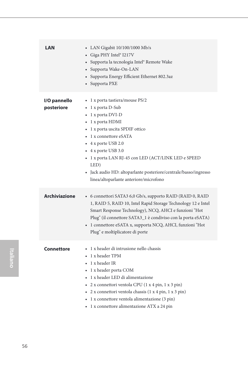 Italiano | ASRock Z87M Extreme4 User Manual | Page 58 / 175