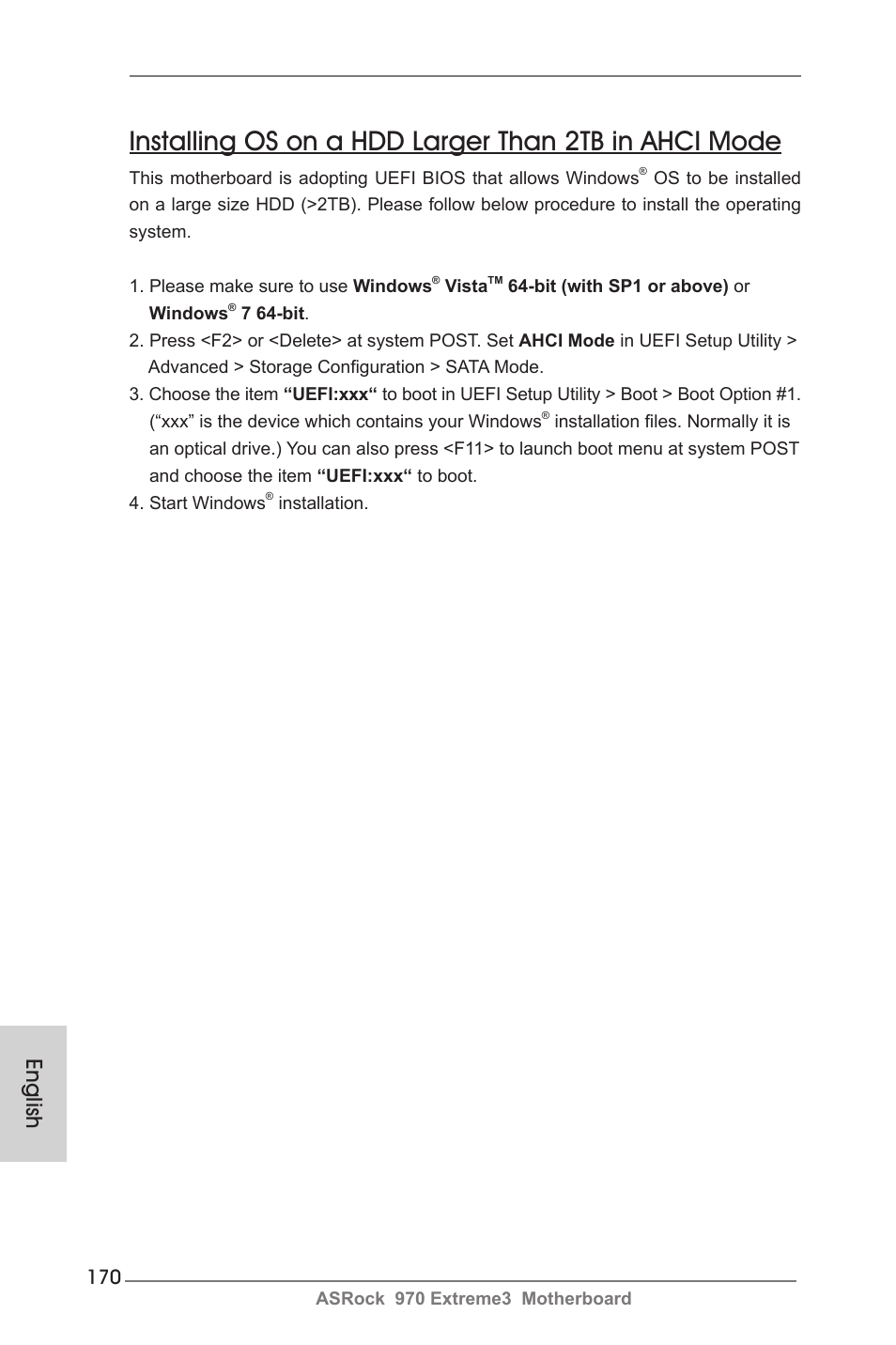 English | ASRock 970 Extreme3 User Manual | Page 170 / 176