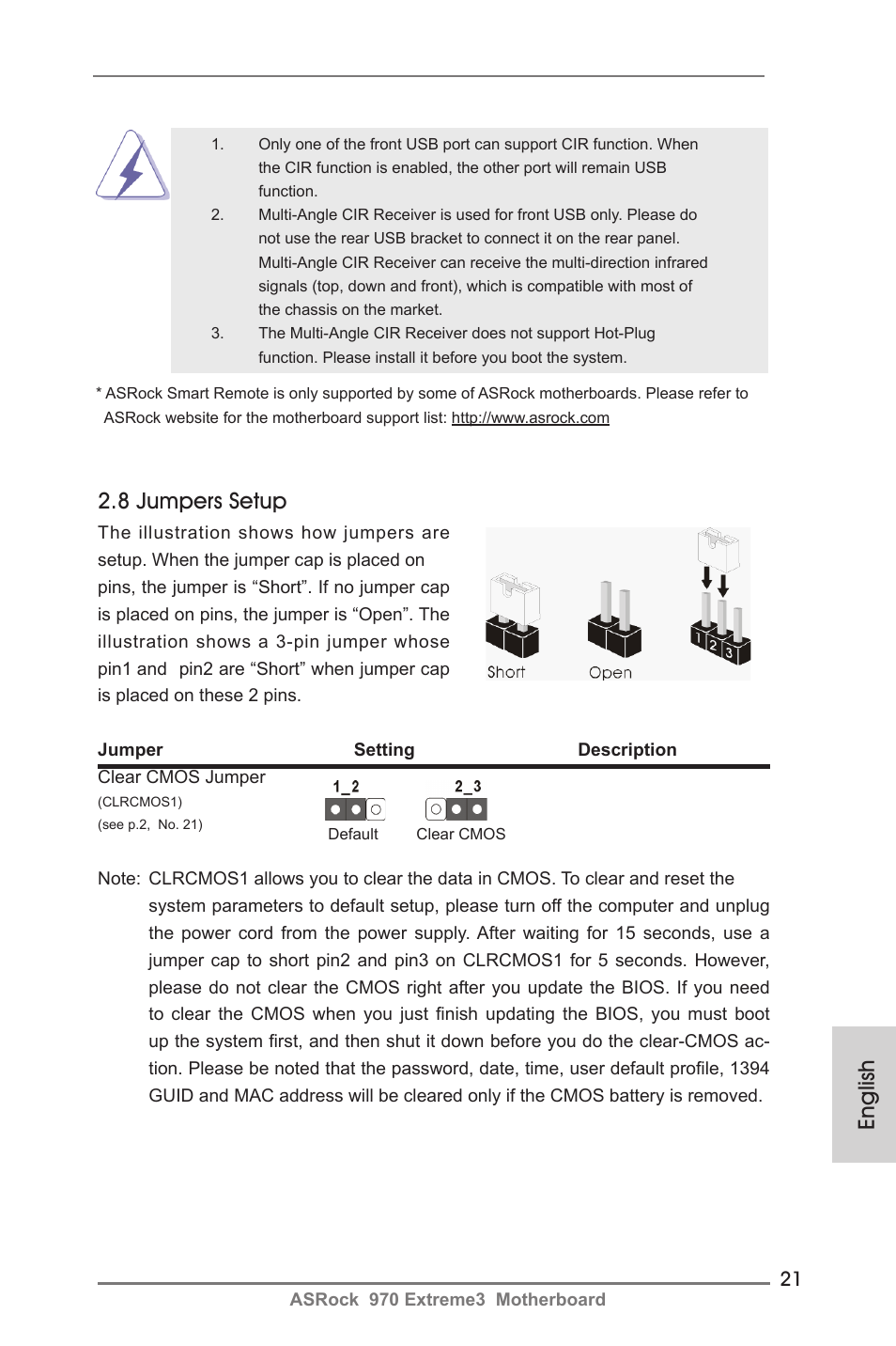 English 2.8 jumpers setup | ASRock 970 Extreme3 User Manual | Page 21 / 176