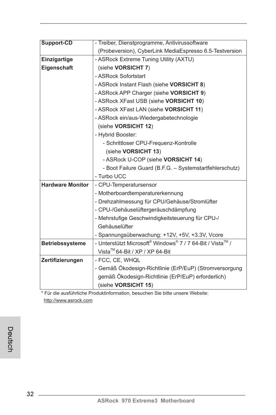 Deutsch | ASRock 970 Extreme3 User Manual | Page 32 / 176