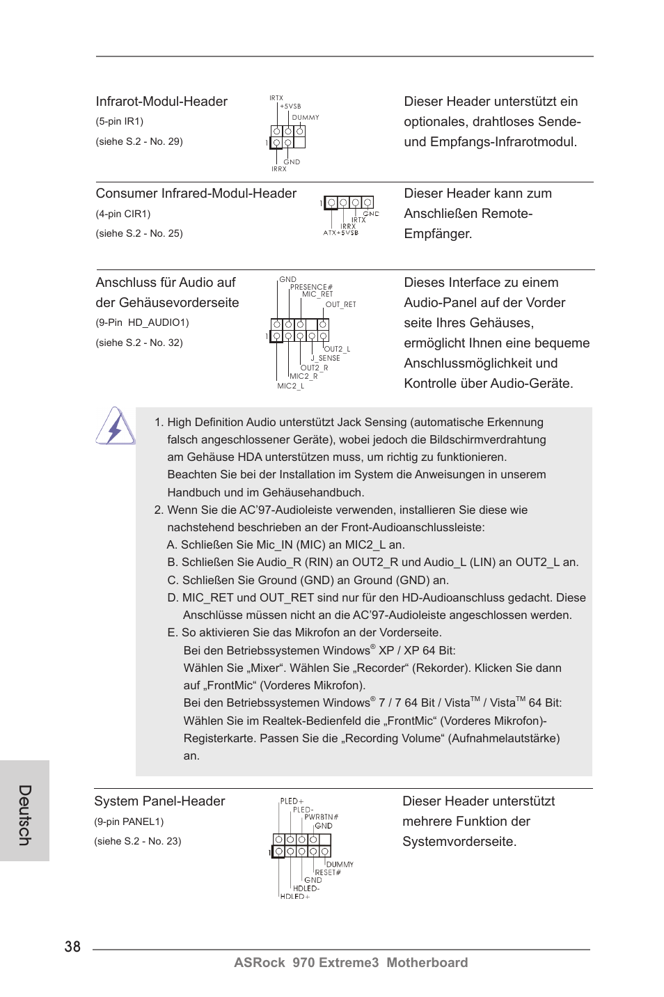 Deutsch | ASRock 970 Extreme3 User Manual | Page 38 / 176