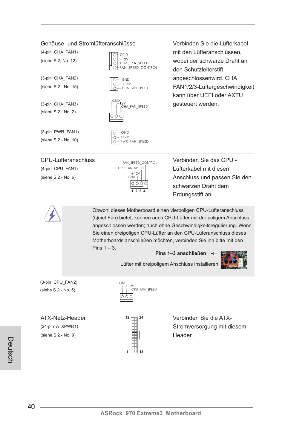 Deutsch | ASRock 970 Extreme3 User Manual | Page 40 / 176