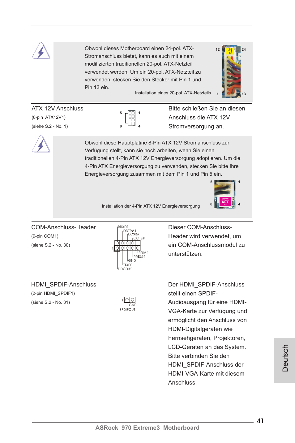 Deutsch | ASRock 970 Extreme3 User Manual | Page 41 / 176