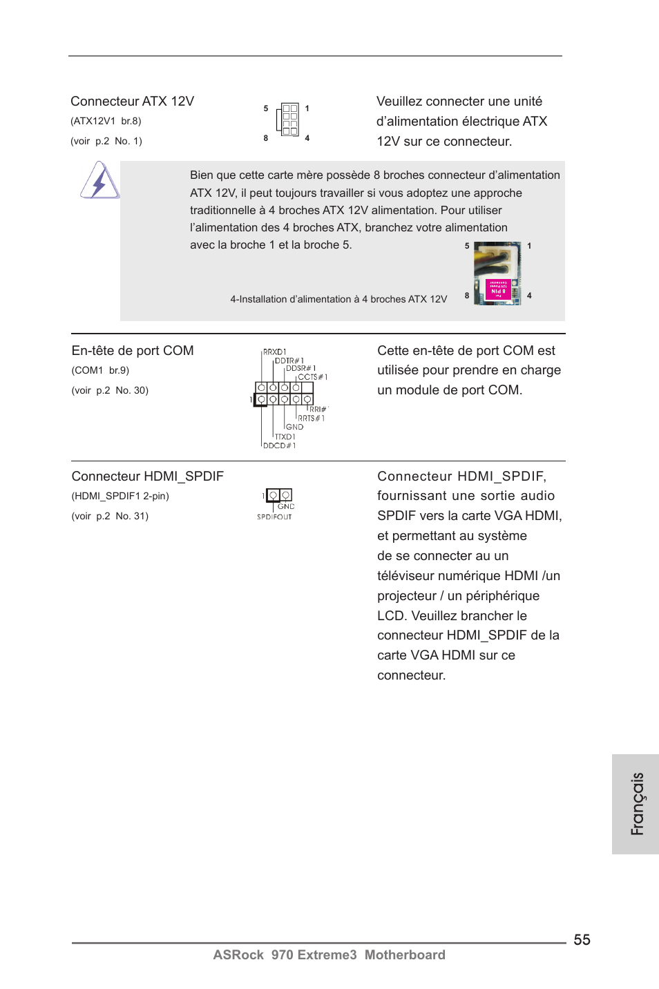 Français | ASRock 970 Extreme3 User Manual | Page 55 / 176