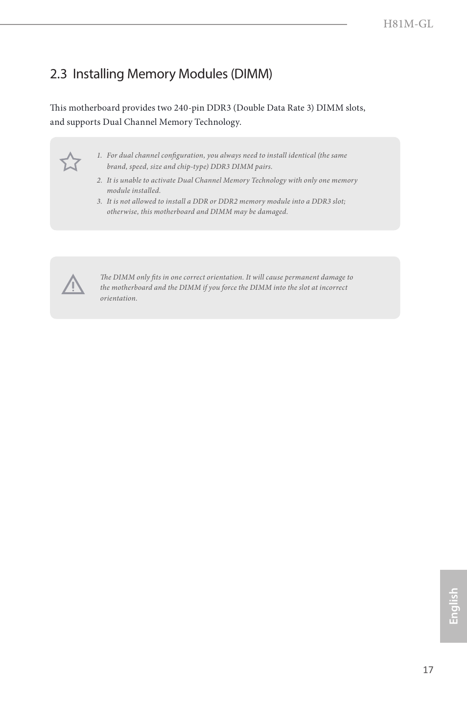 H81m-gl, English | ASRock H81M-GL User Manual | Page 19 / 77