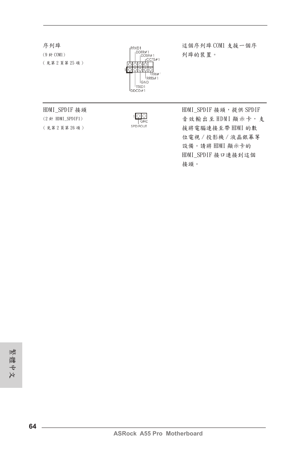 繁體中文 | ASRock A55 Pro User Manual | Page 64 / 76