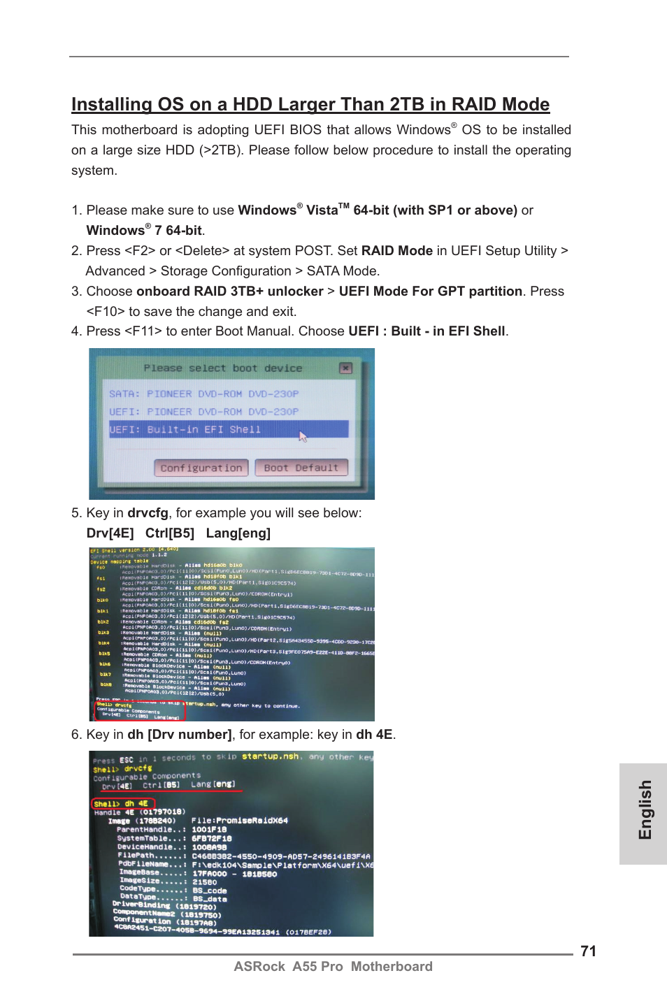 English | ASRock A55 Pro User Manual | Page 71 / 76