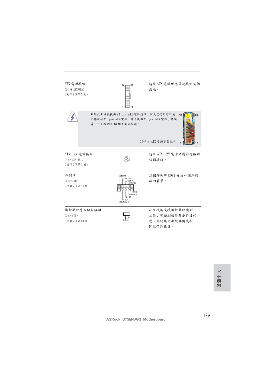 繁體中文 | ASRock B75M-DGS User Manual | Page 179 / 185