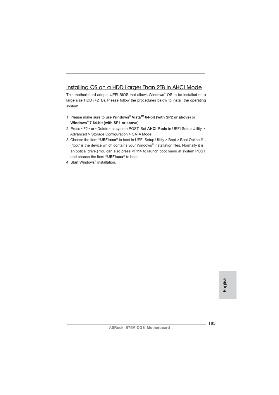 English | ASRock B75M-DGS User Manual | Page 185 / 185
