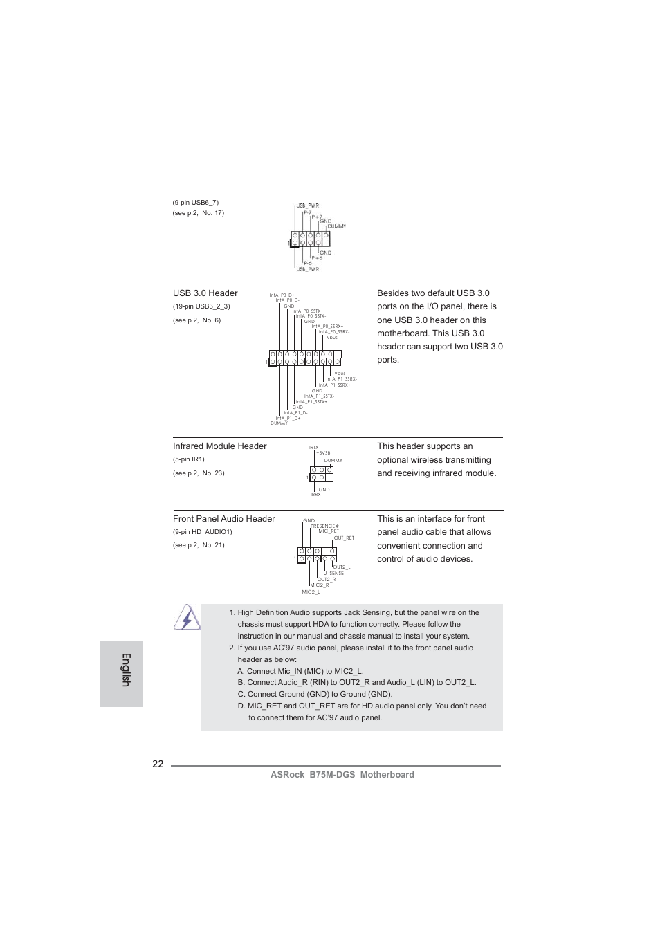 English | ASRock B75M-DGS User Manual | Page 22 / 185