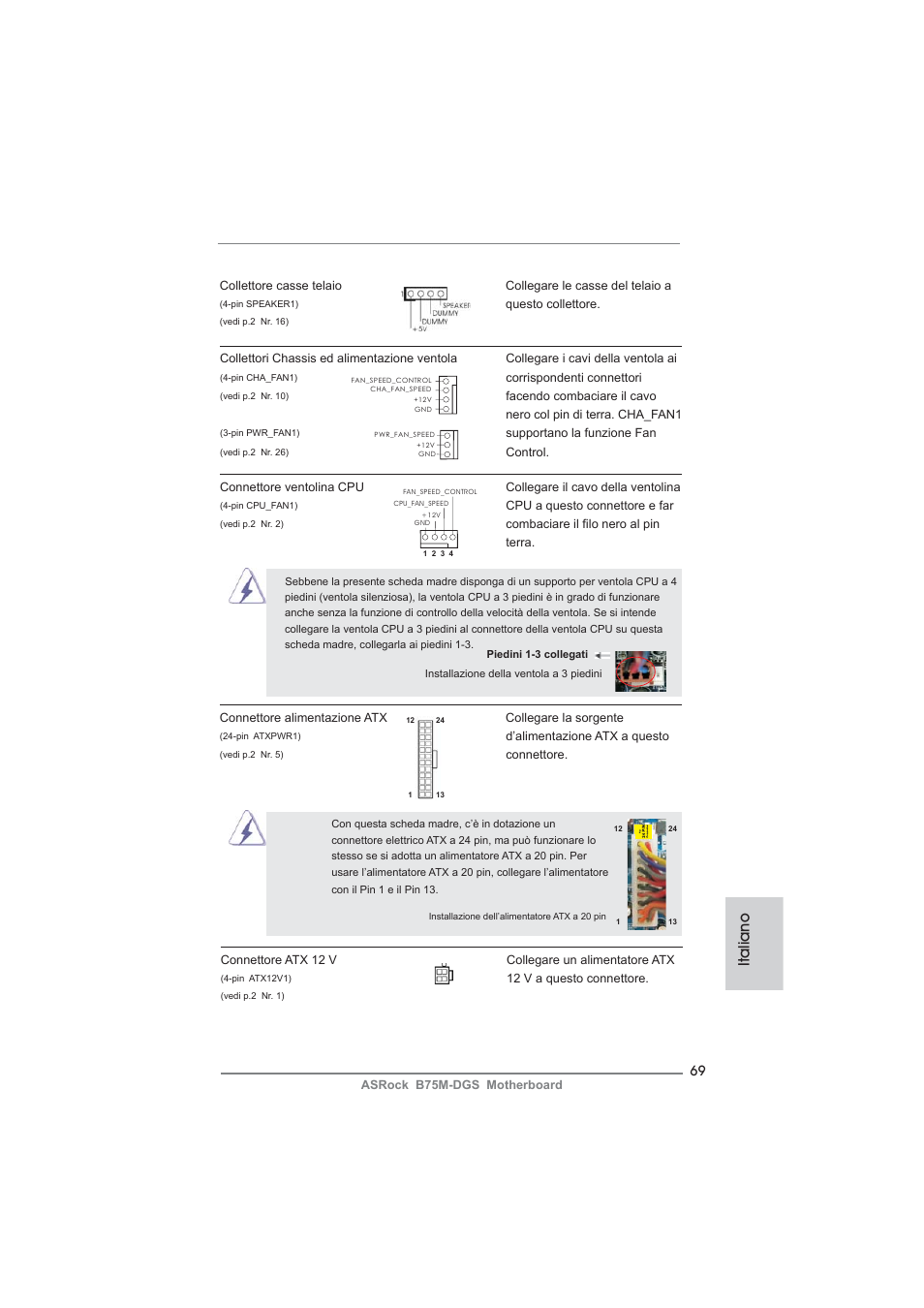 Italiano | ASRock B75M-DGS User Manual | Page 69 / 185
