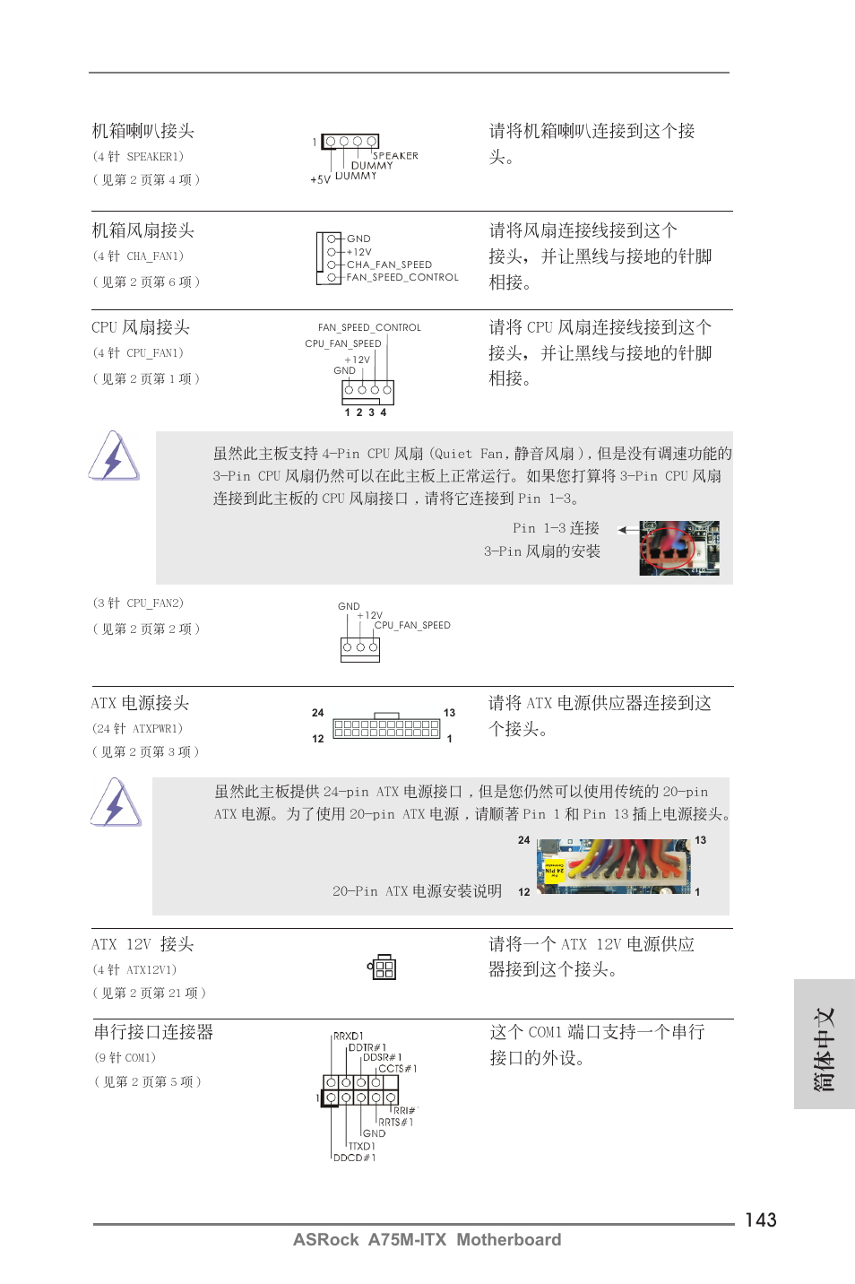 簡體中文 | ASRock A75M-ITX User Manual | Page 143 / 157