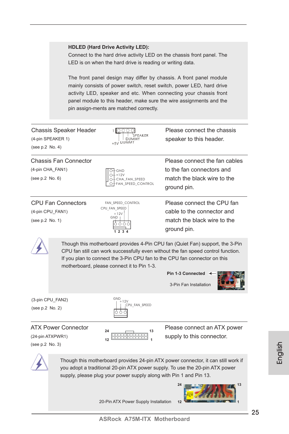 English | ASRock A75M-ITX User Manual | Page 25 / 157