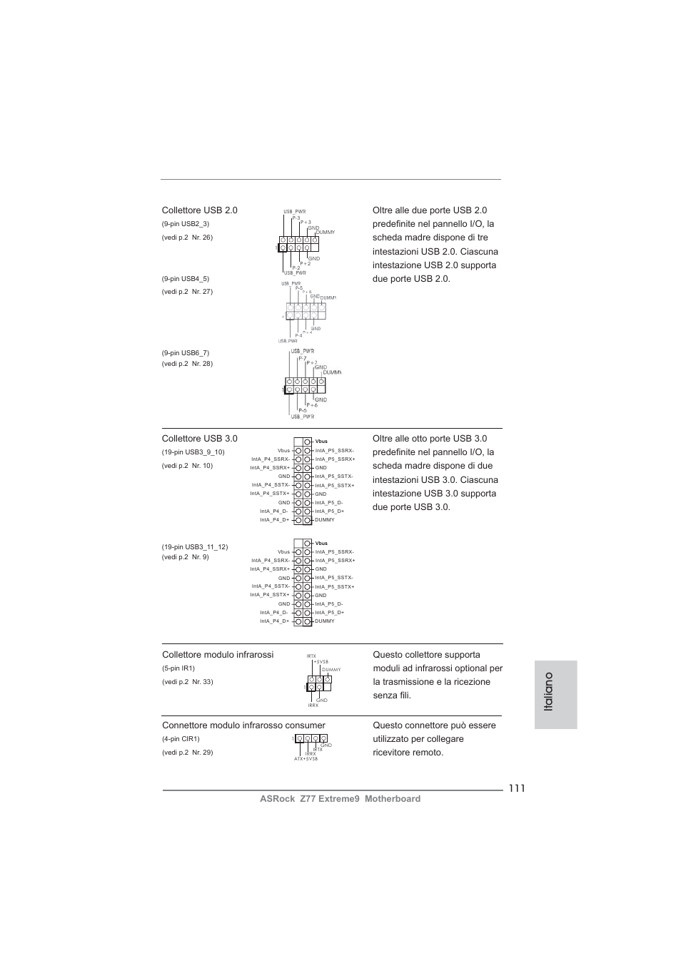 Italiano | ASRock Z77 Extreme9 User Manual | Page 111 / 248