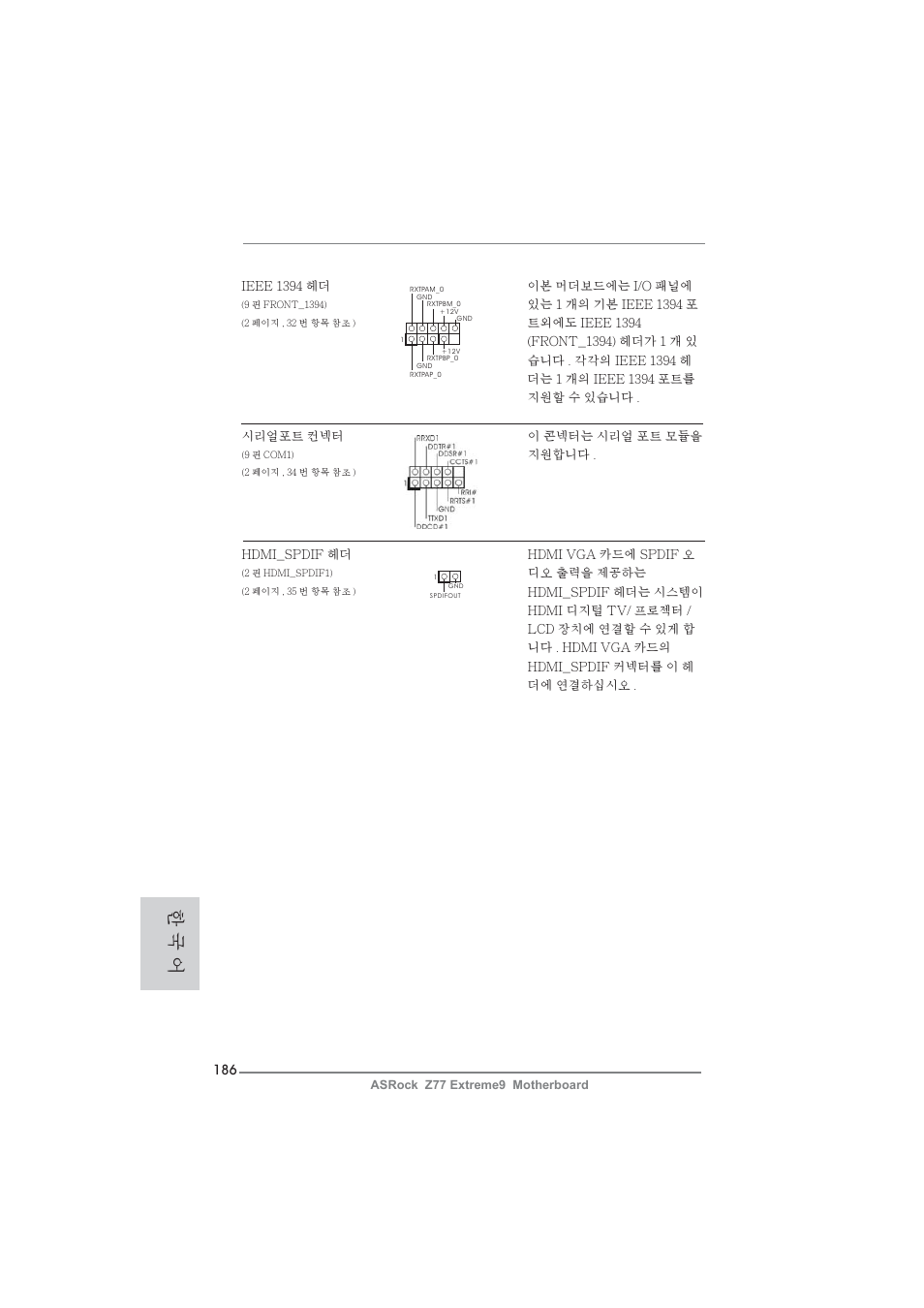 한 국 어 | ASRock Z77 Extreme9 User Manual | Page 186 / 248