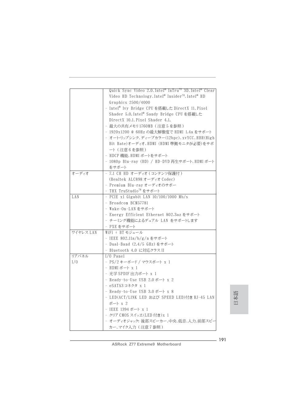ASRock Z77 Extreme9 User Manual | Page 191 / 248