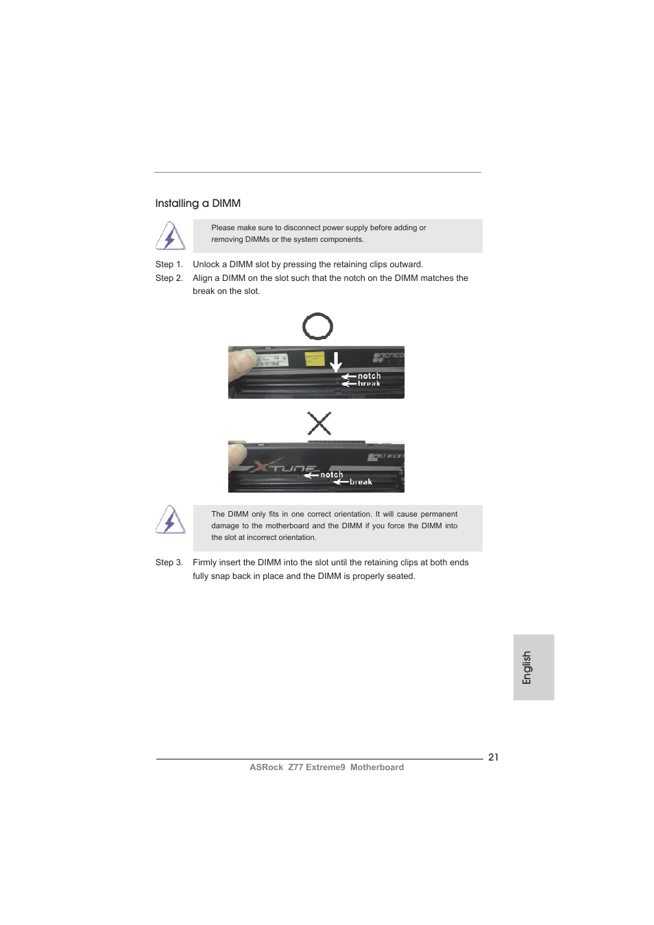 ASRock Z77 Extreme9 User Manual | Page 21 / 248