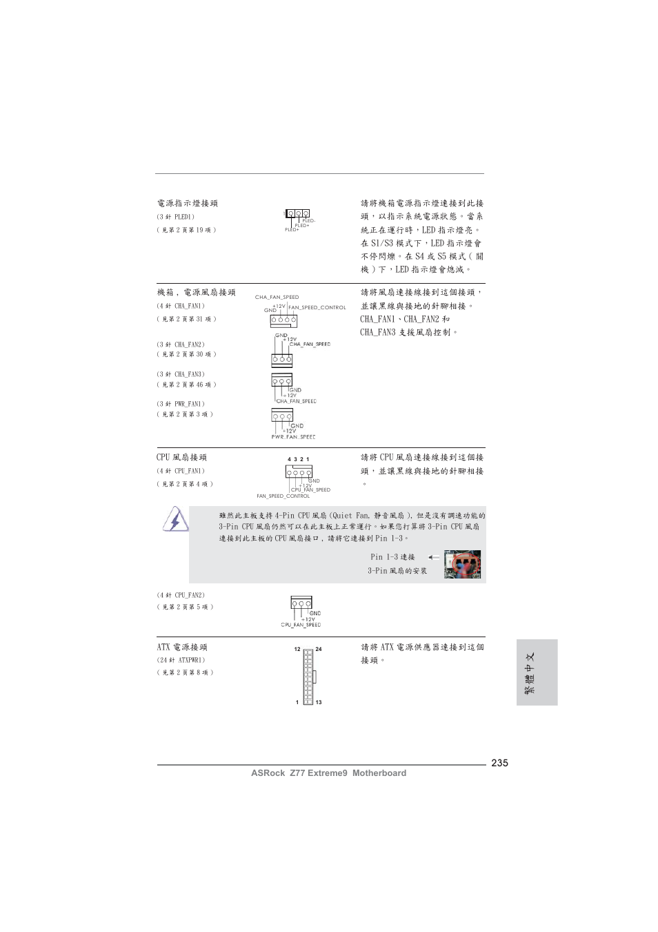 繁體中文 | ASRock Z77 Extreme9 User Manual | Page 235 / 248