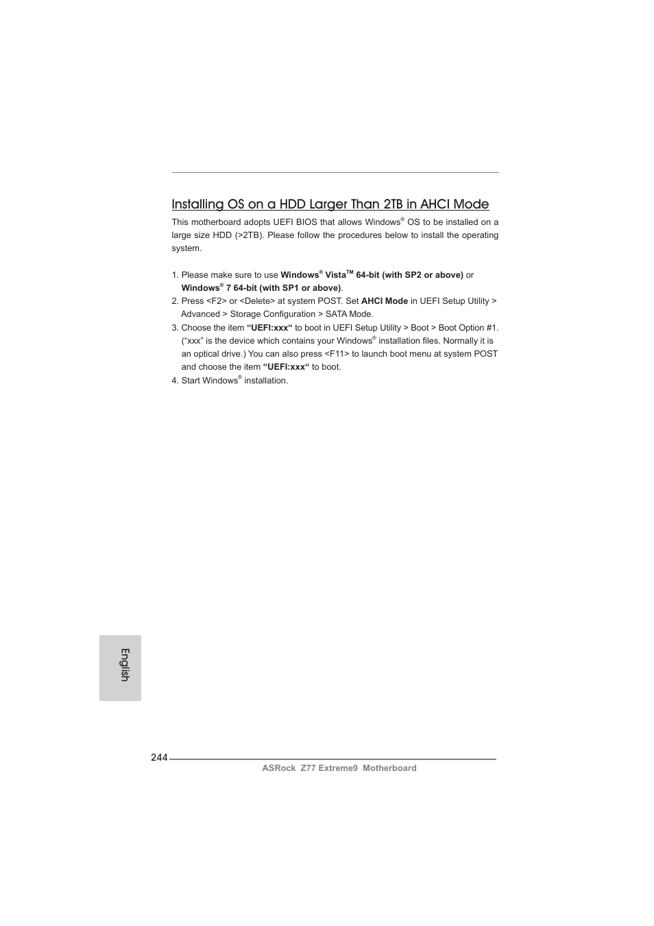 English | ASRock Z77 Extreme9 User Manual | Page 244 / 248