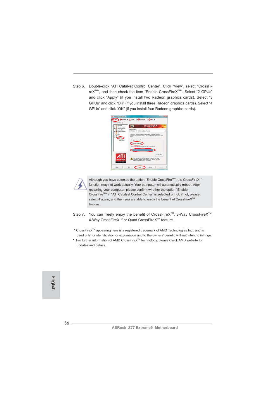English | ASRock Z77 Extreme9 User Manual | Page 36 / 248