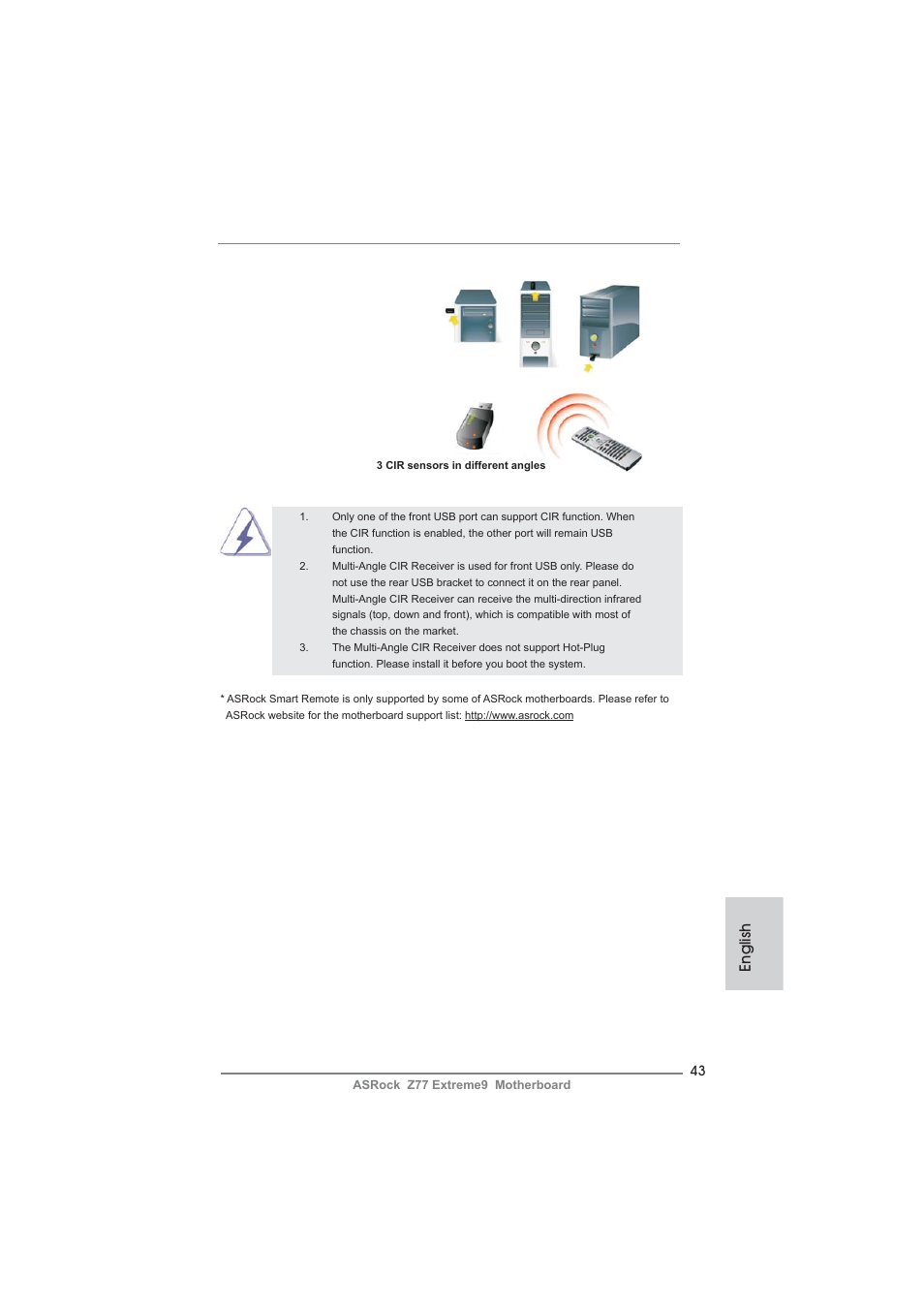 English | ASRock Z77 Extreme9 User Manual | Page 43 / 248