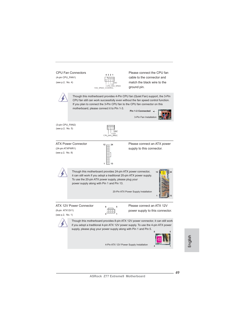 English | ASRock Z77 Extreme9 User Manual | Page 49 / 248