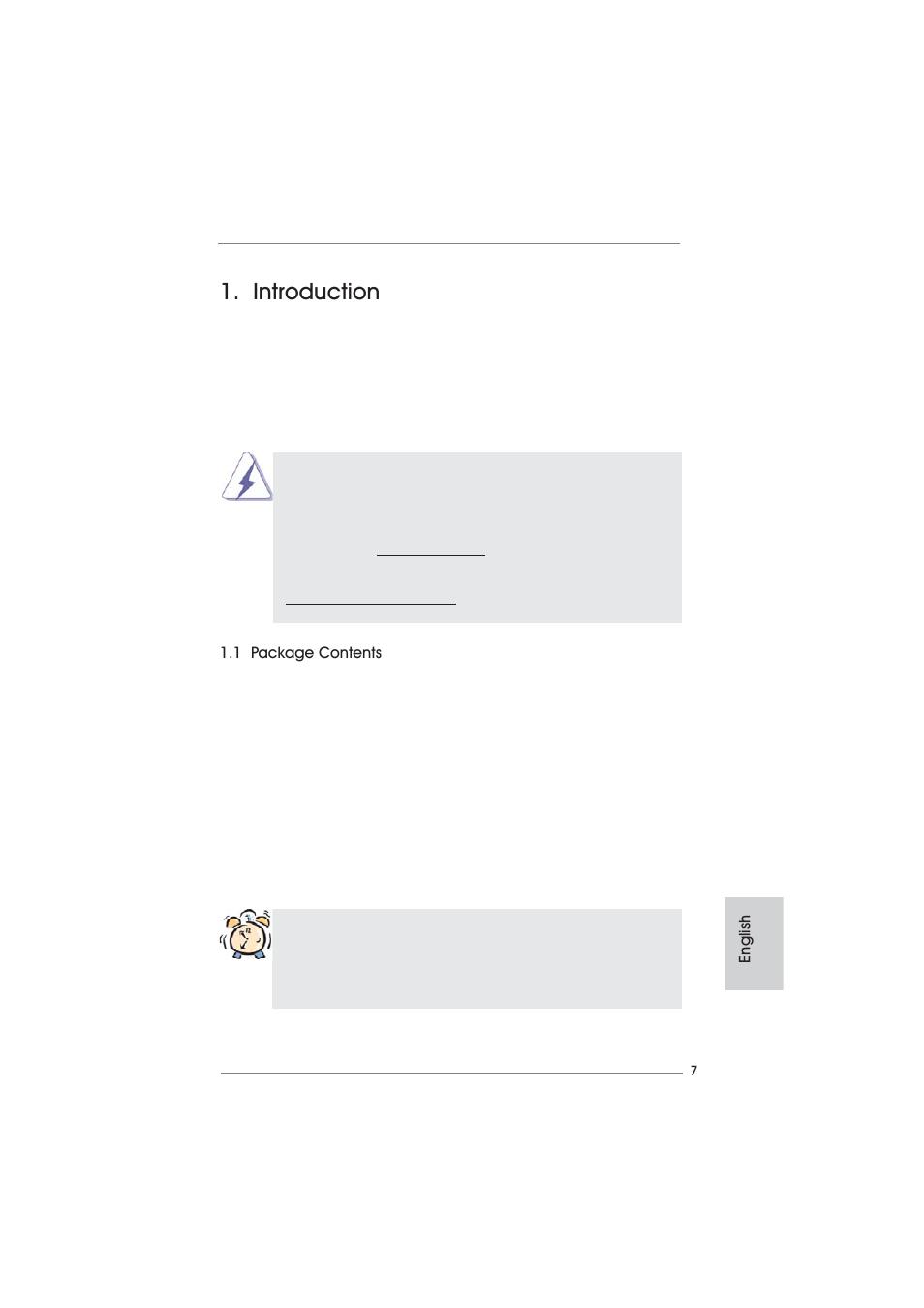 Introduction, 1 package contents, English | ASRock Z77 Extreme9 User Manual | Page 7 / 248