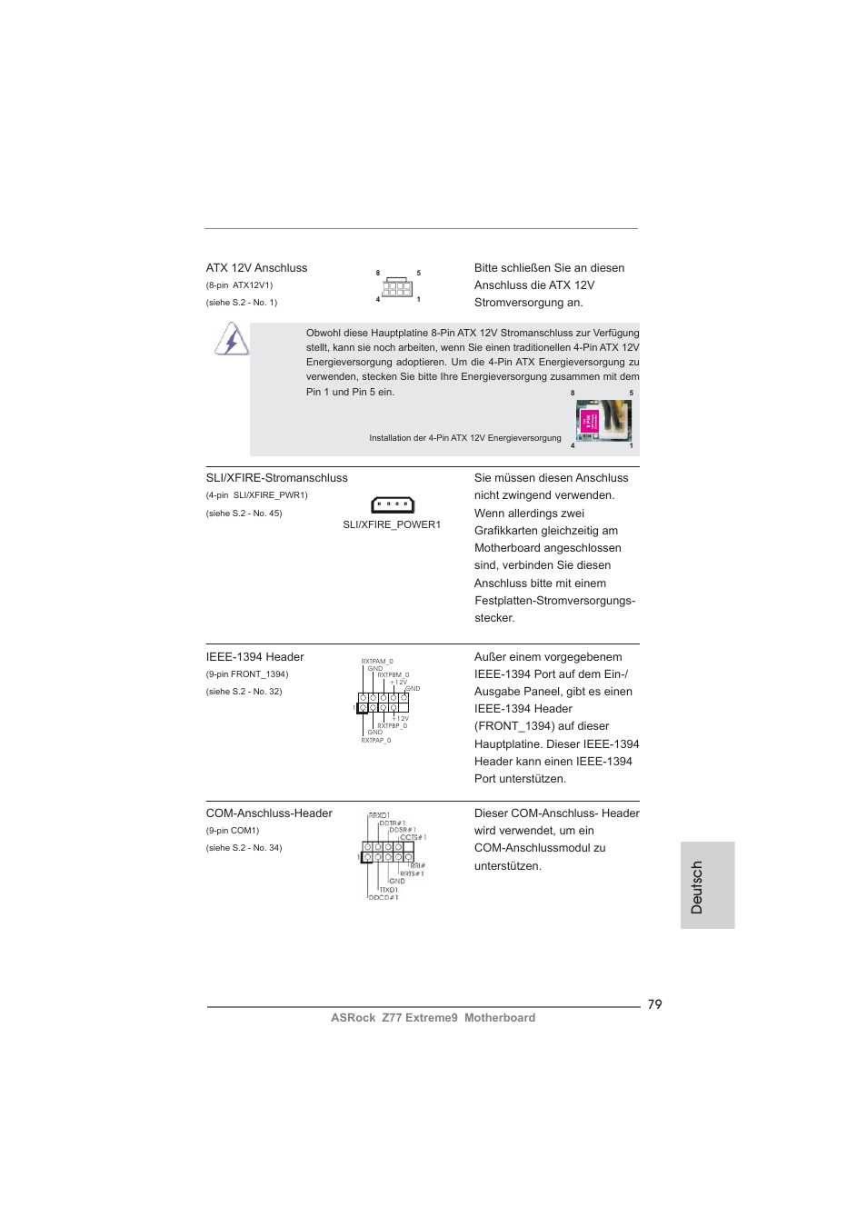 Deutsch | ASRock Z77 Extreme9 User Manual | Page 79 / 248