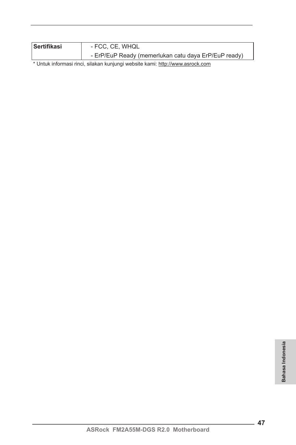 ASRock FM2A55M-DGS R2.0 User Manual | Page 47 / 56