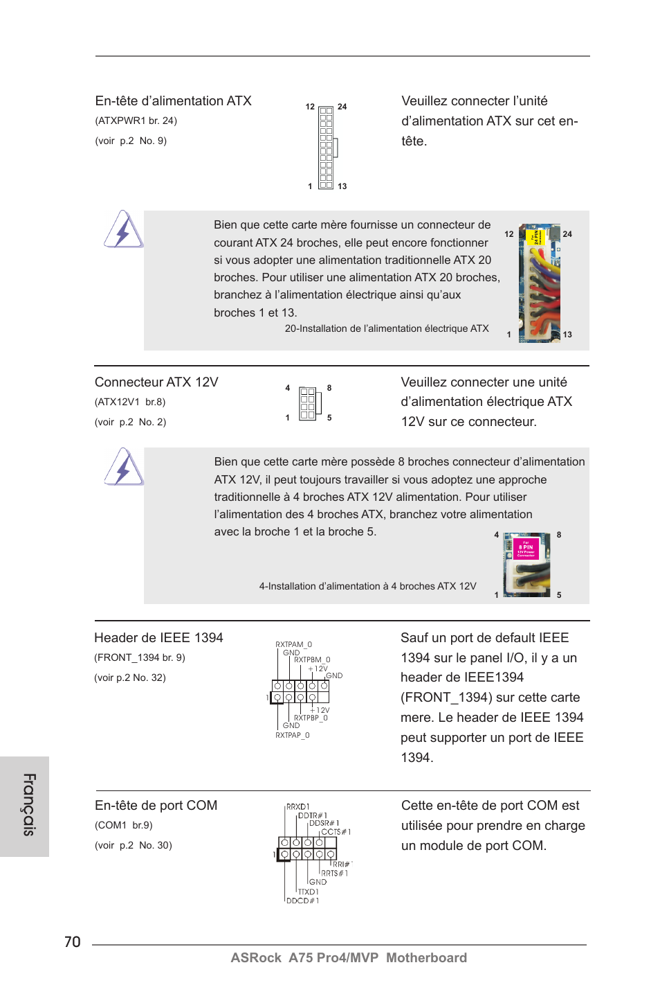 Français | ASRock A75 Pro4__MVP User Manual | Page 70 / 200