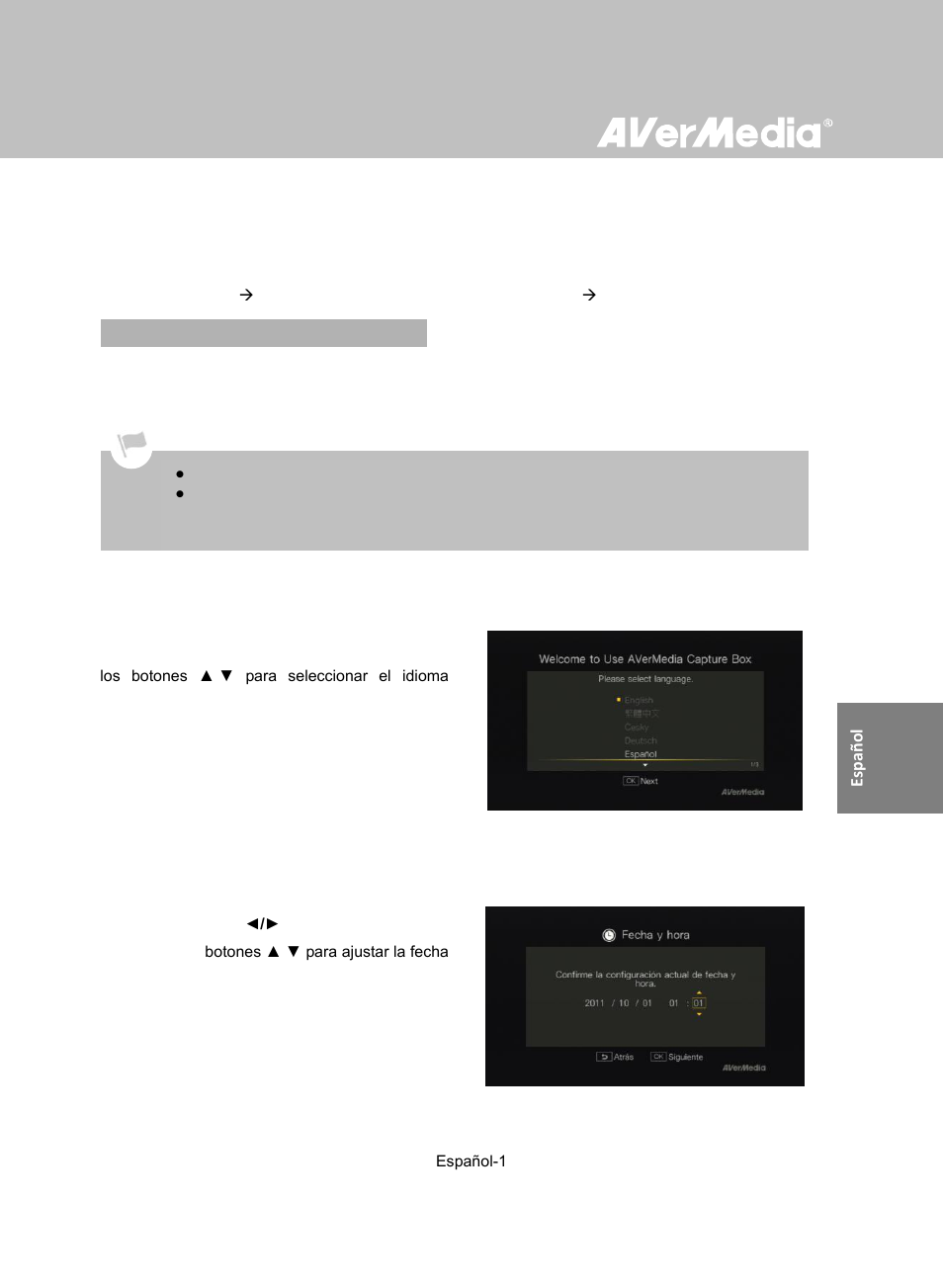 C281 _精簡版_20110930_spanish_test | AverMedia Game Capture HD User Manual | Page 101 / 116