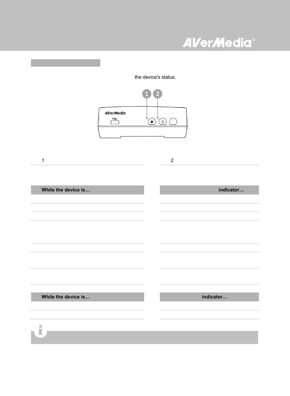 Led indicator, 3 led indicator | AverMedia Game Capture HD User Manual | Page 13 / 116