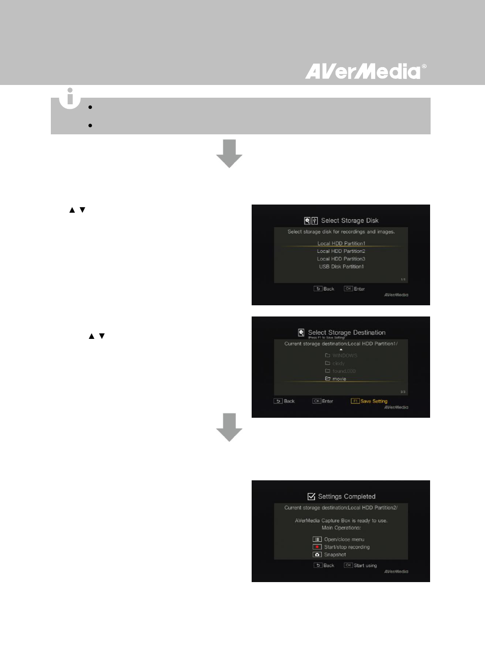 Step 5 setting up storage destination, Step 6 finishing setup wizard | AverMedia Game Capture HD User Manual | Page 26 / 116