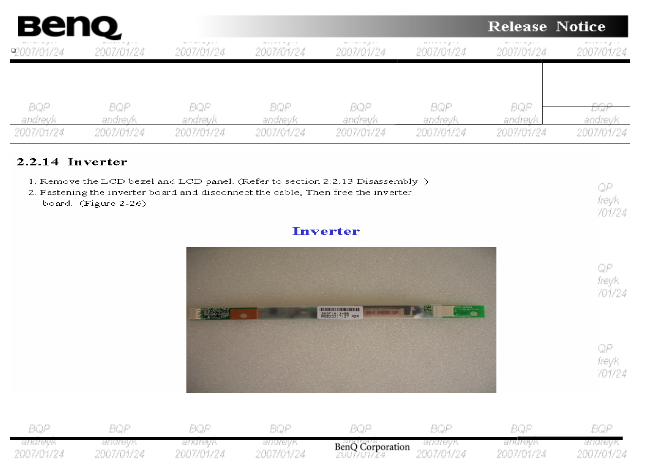 BenQ Joybook R55 User Manual | Page 21 / 32
