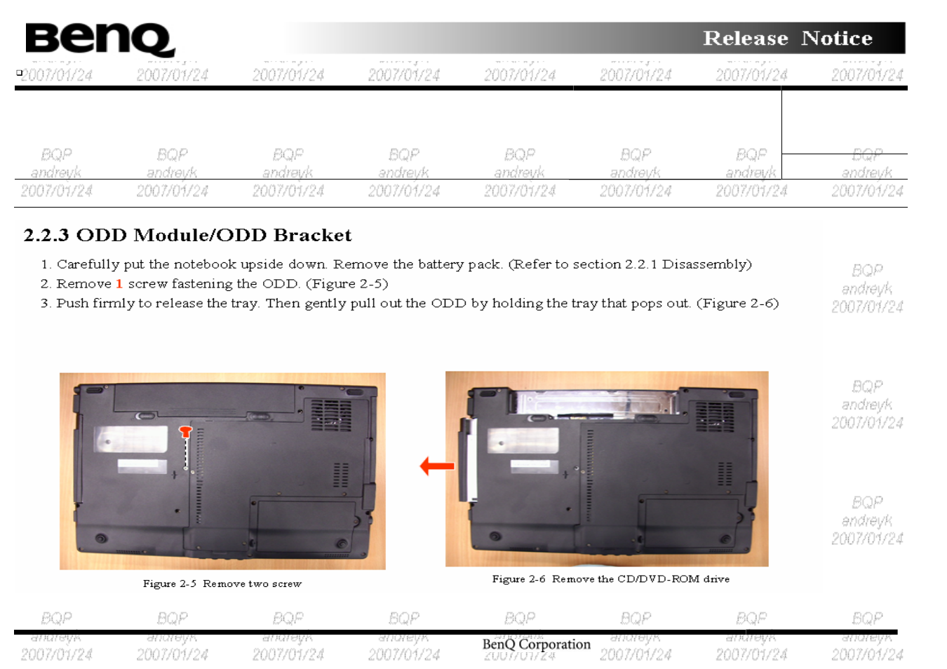 BenQ Joybook R55 User Manual | Page 7 / 32