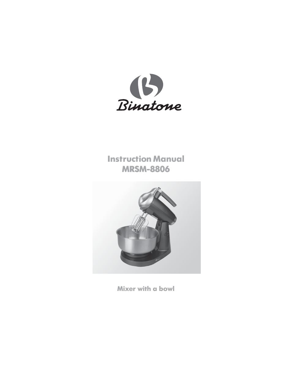 Binatone MRSM-8806 User Manual | 28 pages
