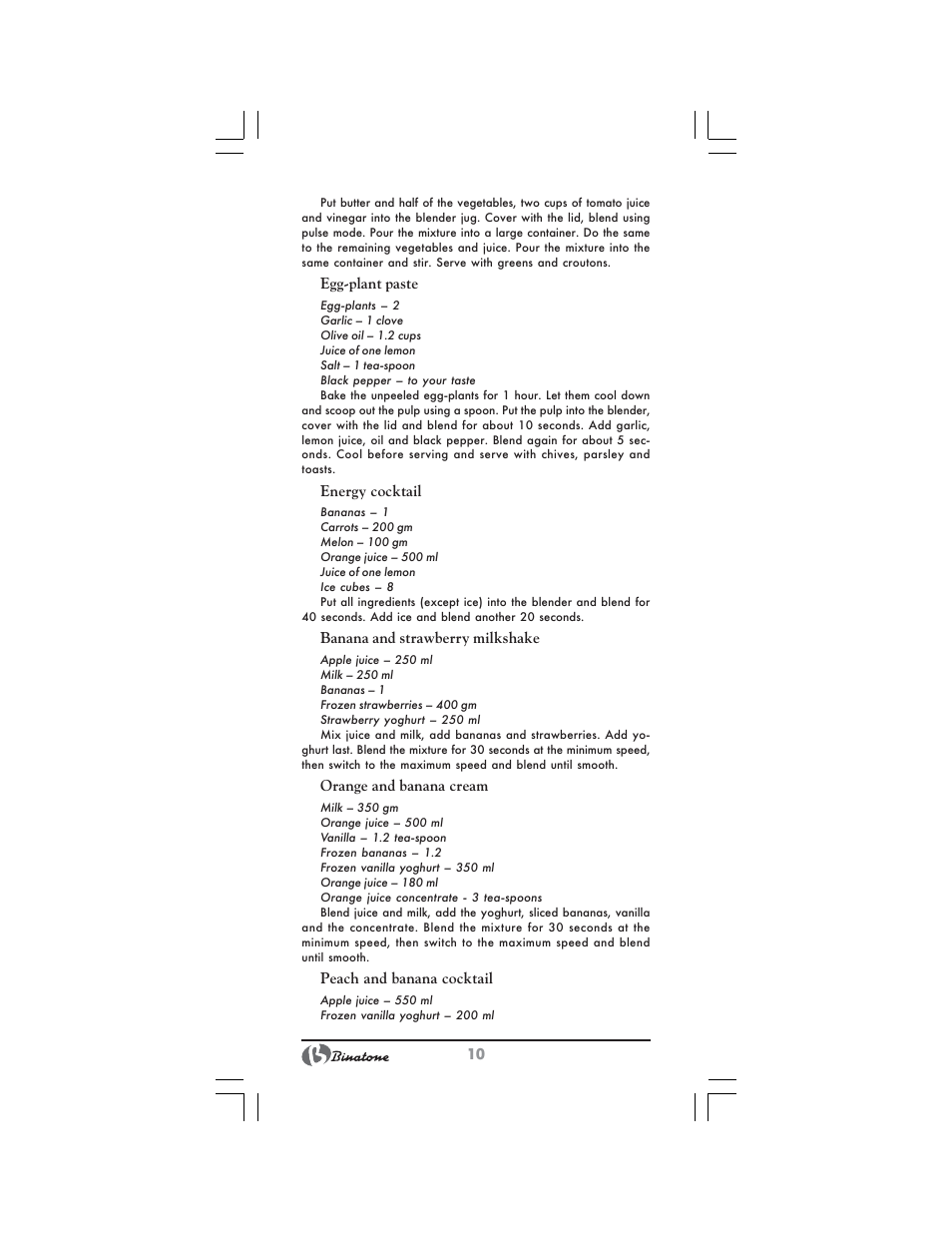 Binatone NB-7703 User Manual | Page 10 / 42