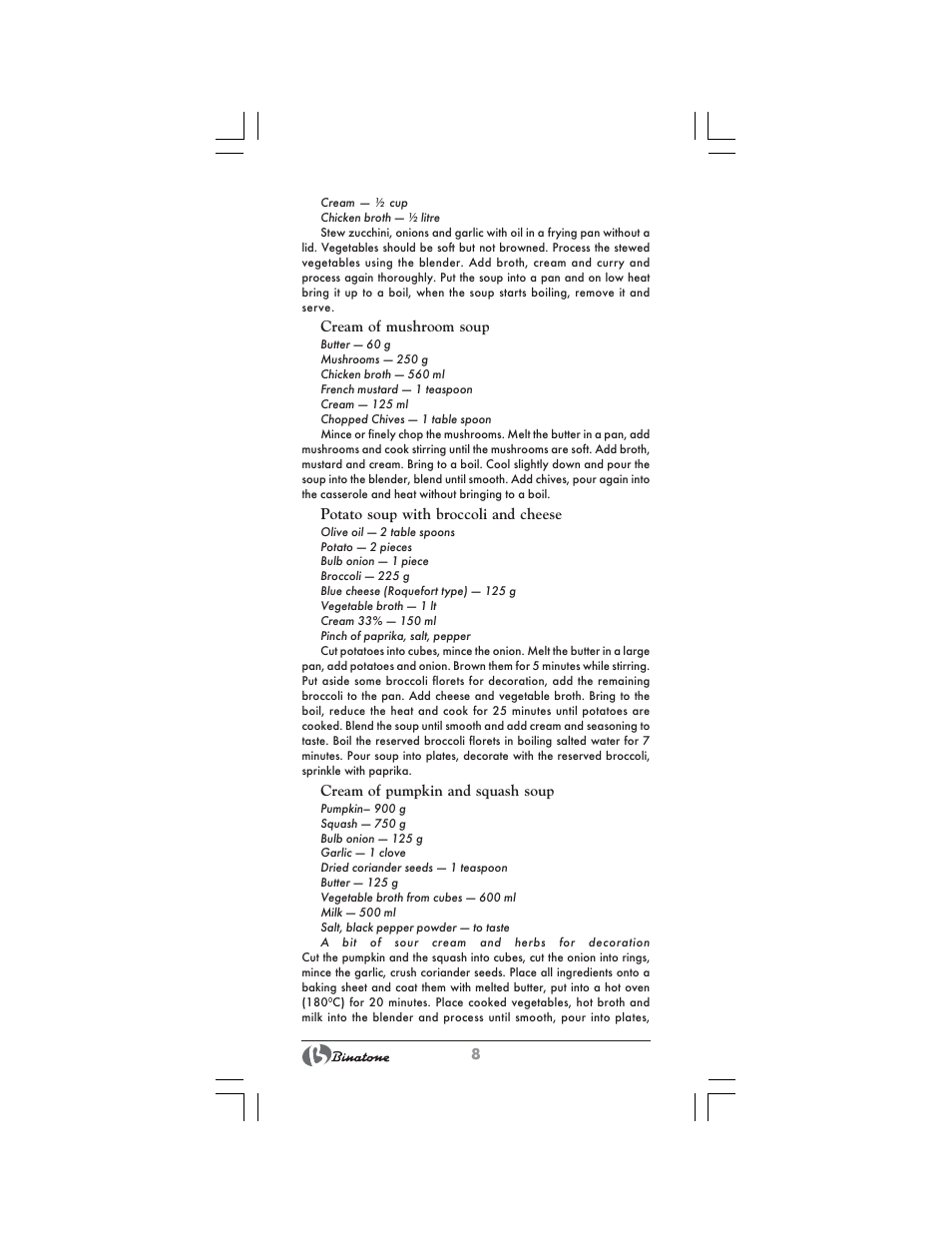 Binatone MRB-8803 User Manual | Page 8 / 34
