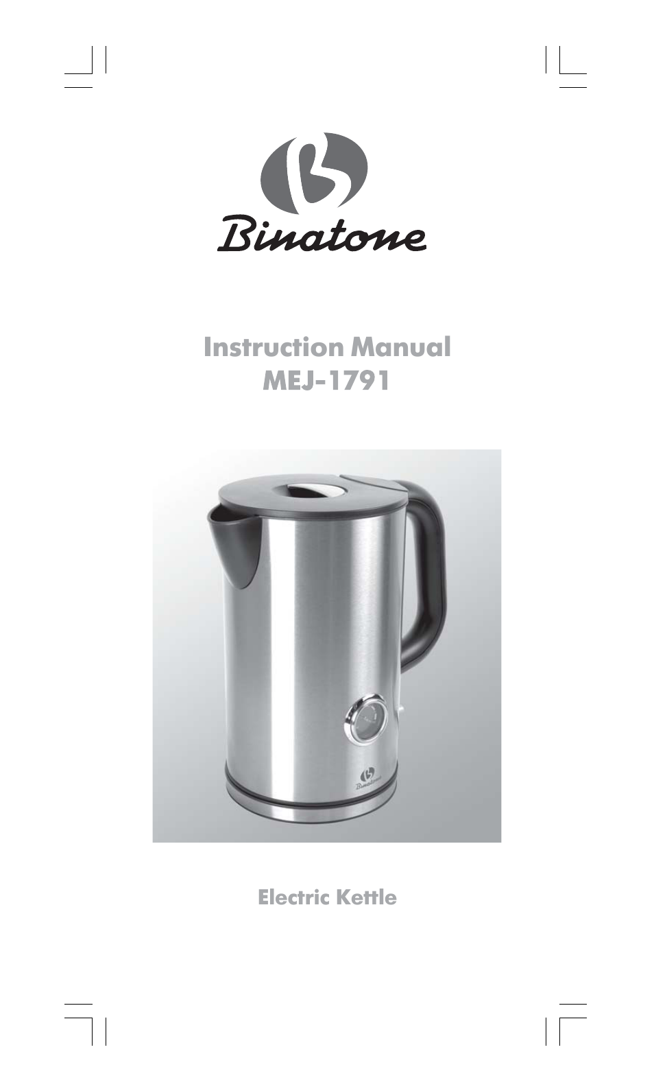 Binatone MEJ-1791 User Manual | 28 pages