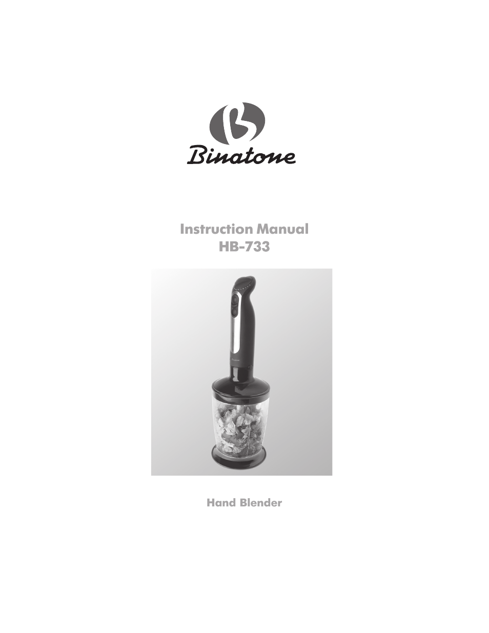 Binatone HB-733 User Manual | 30 pages