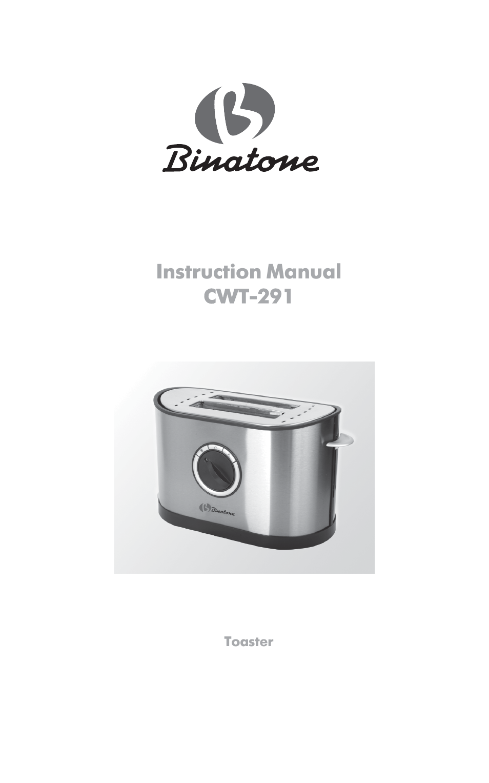 Binatone CWT-291 User Manual | 28 pages