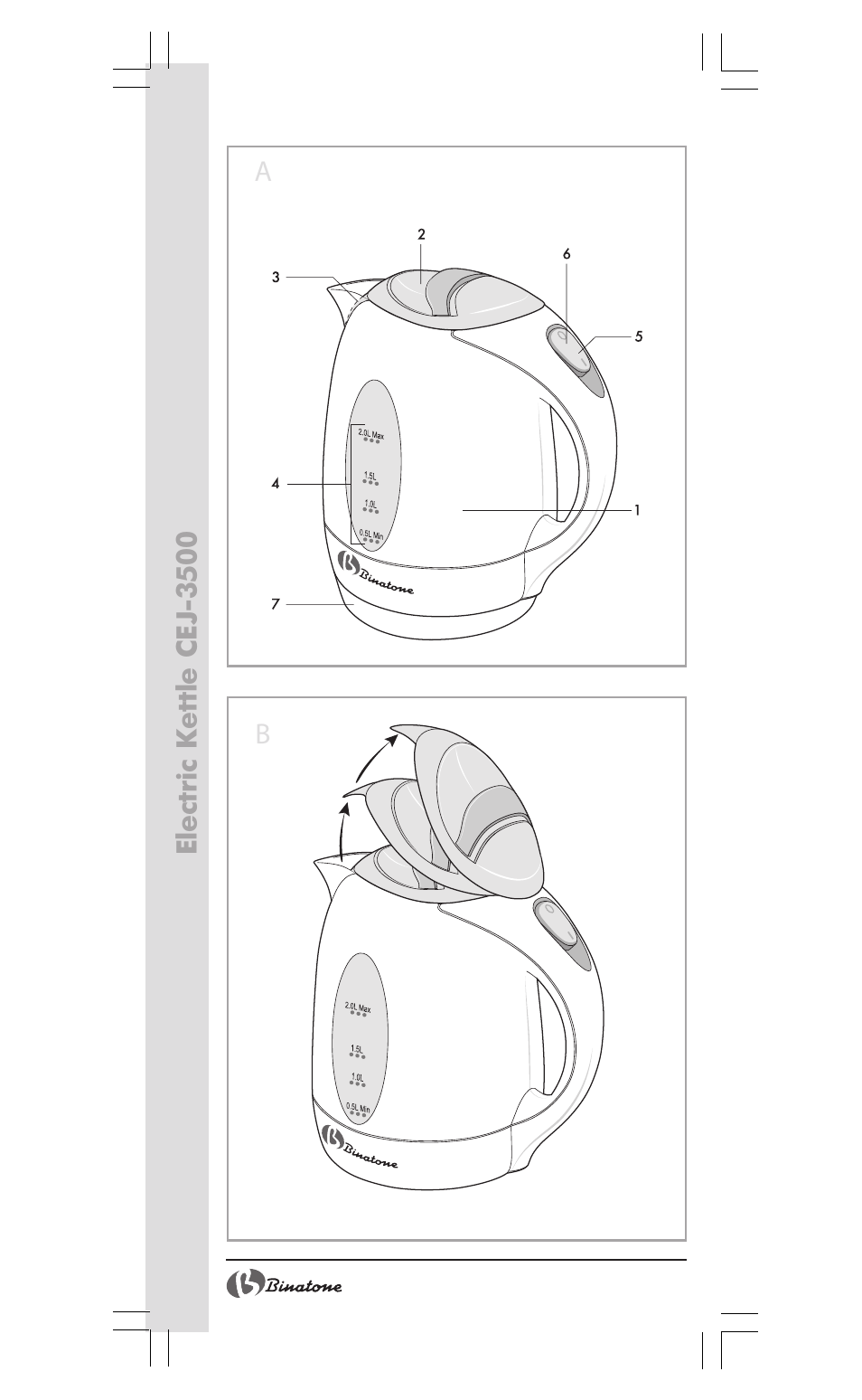 Binatone CEJ-3500 User Manual | Page 2 / 30