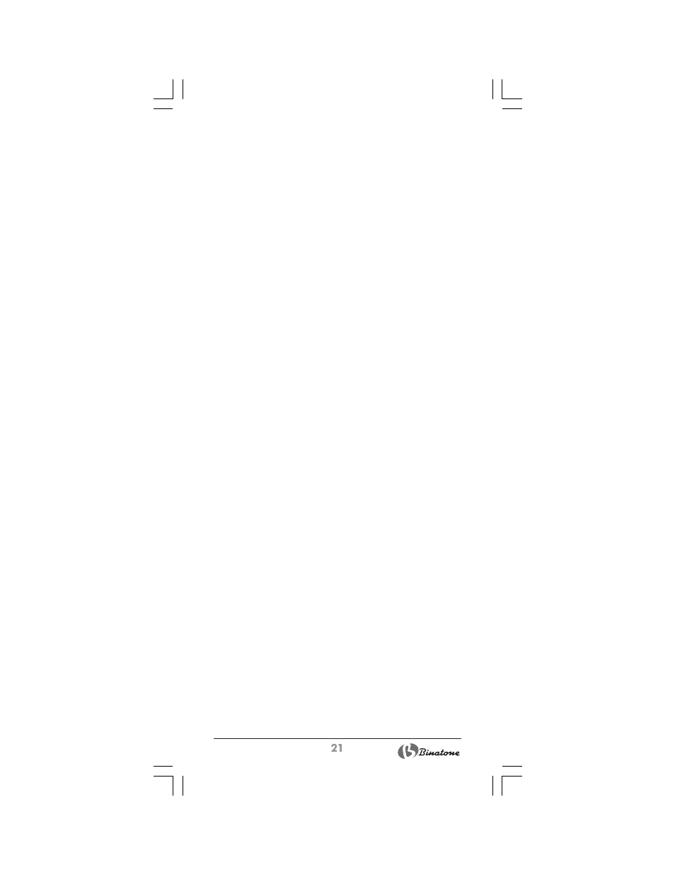 Binatone BS-8020 User Manual | Page 21 / 22