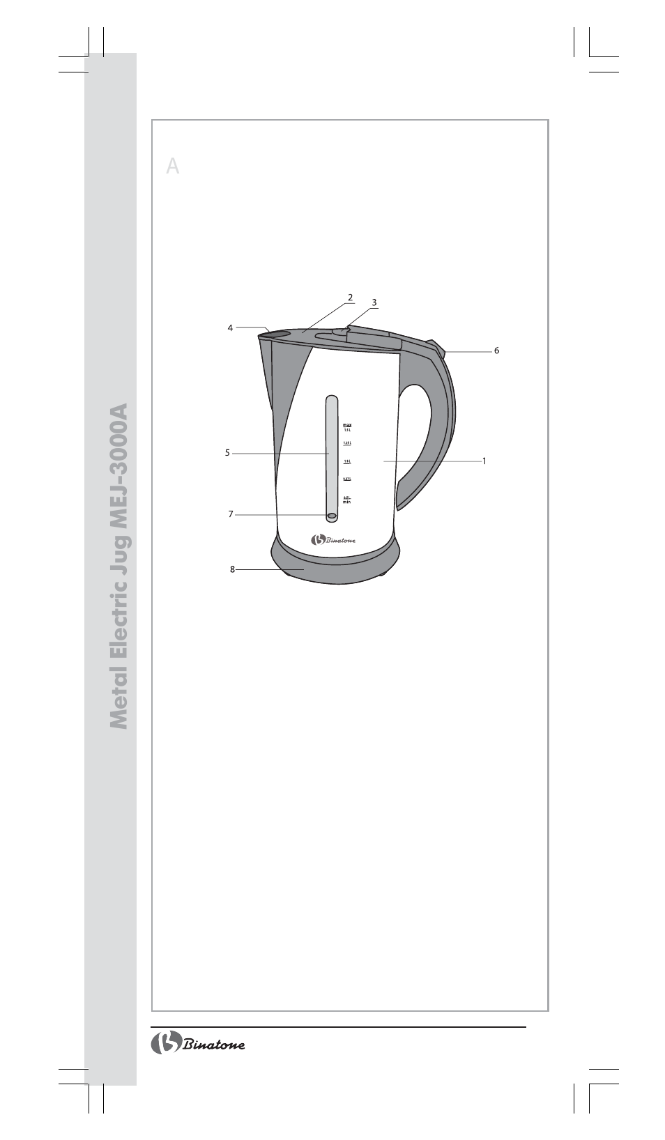 Binatone MEJ-3000A User Manual | Page 2 / 28