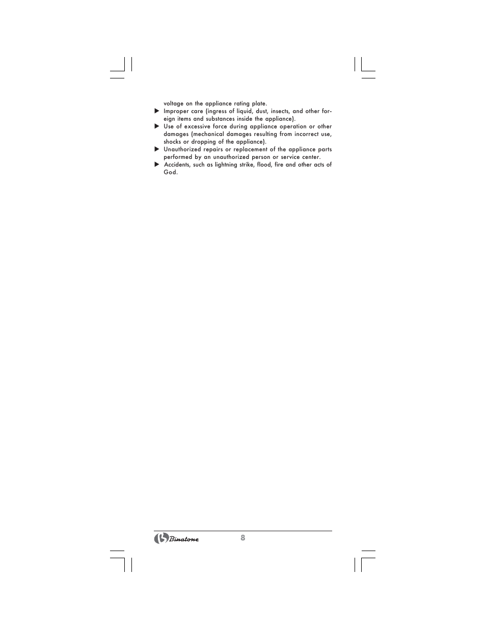 Binatone SGT-9902 User Manual | Page 8 / 28