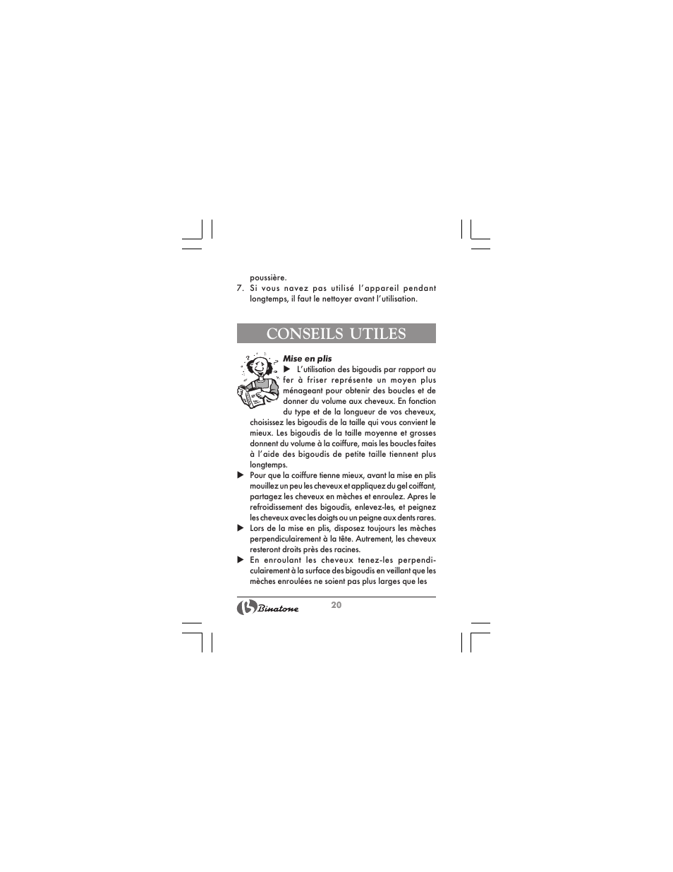 Conseils utiles | Binatone HR-09 User Manual | Page 20 / 48