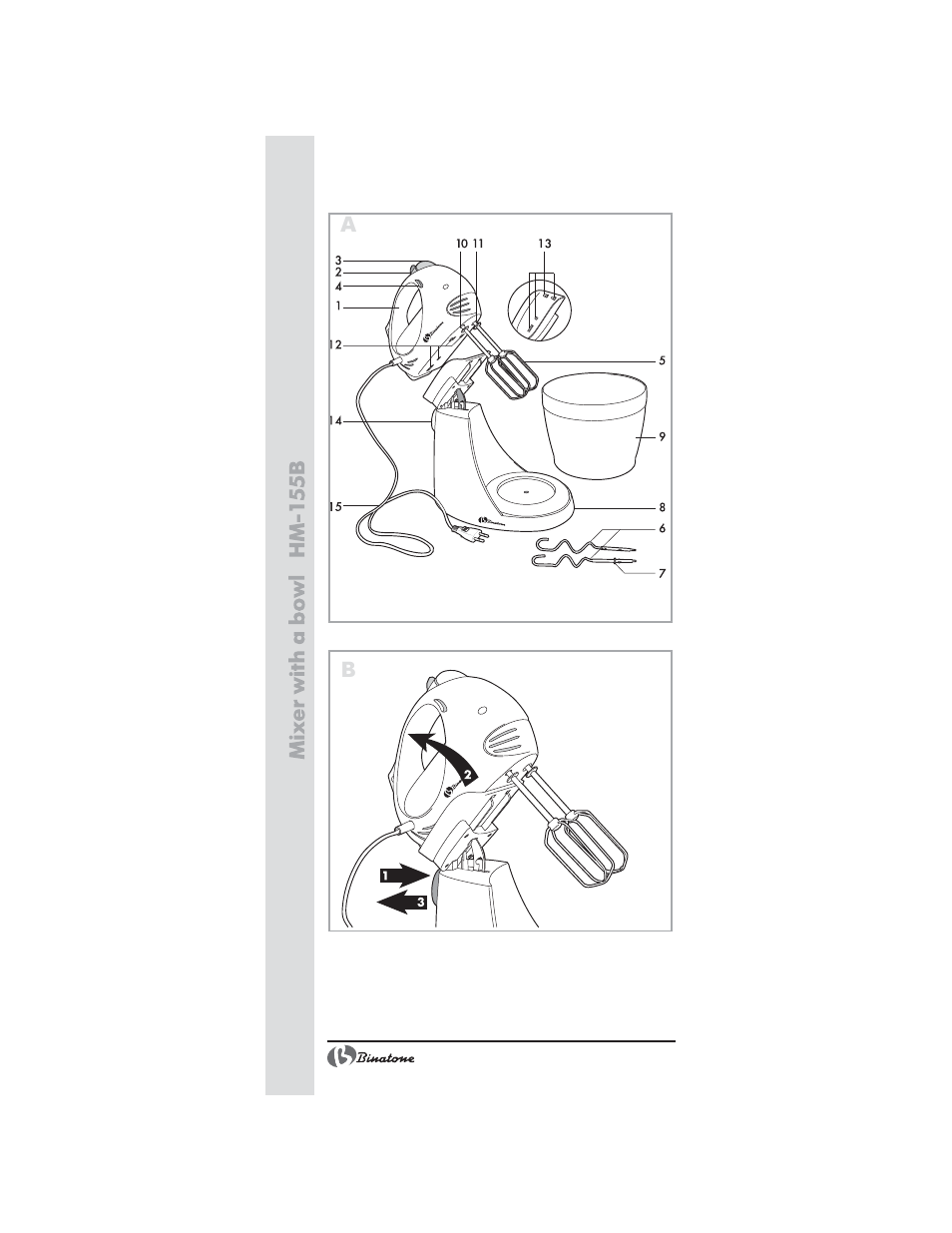 Binatone HM-155B User Manual | Page 2 / 28
